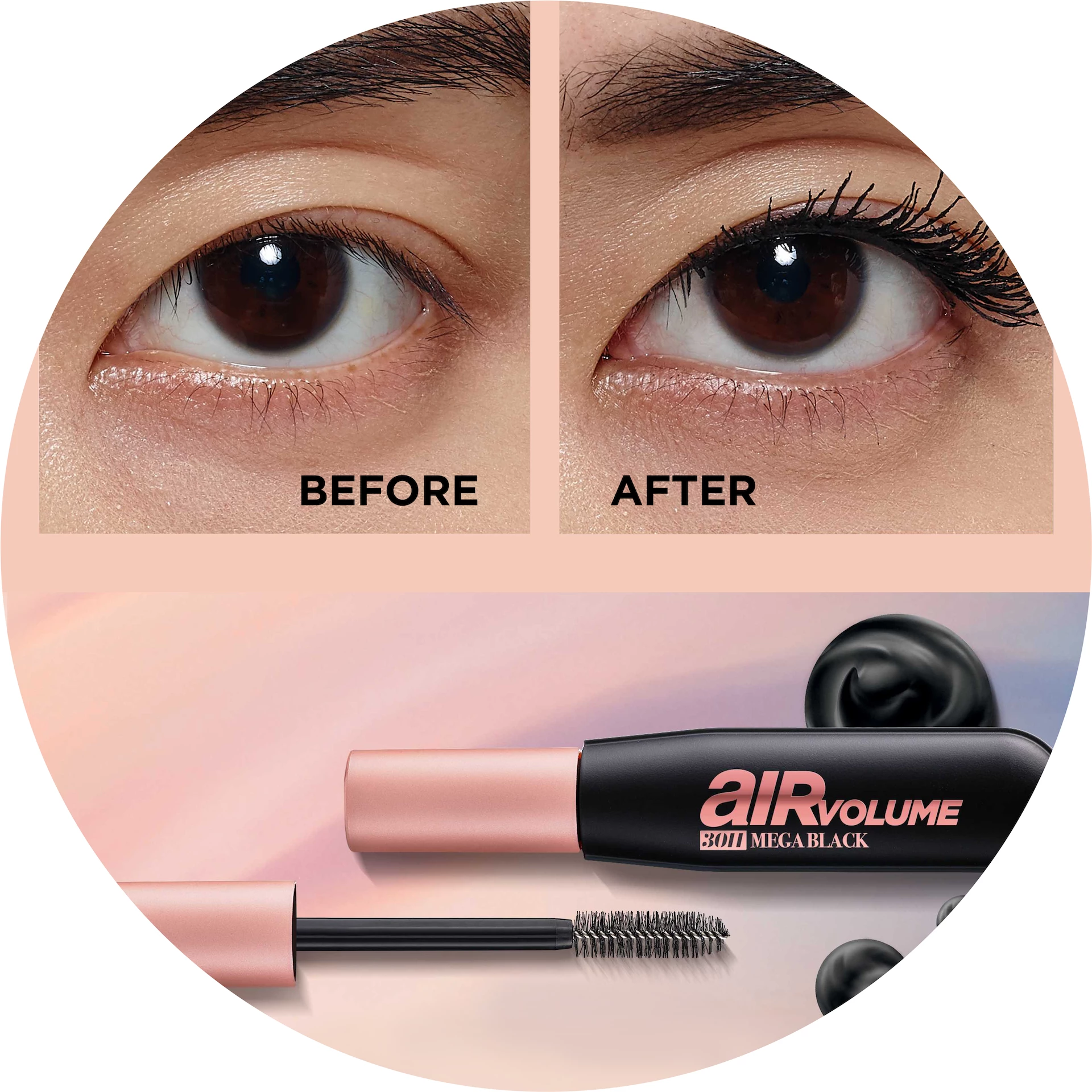 L'Oréal Paris Air Volume 30H Mega szempillaspirál, fekete