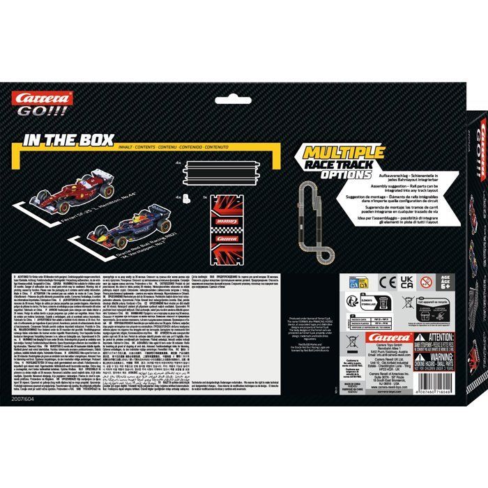 Kit d'extension circuit et voitures - CARRERA GO!!! - Extension set  2 - 2 voitures F1 - Échelle 1:43 - Dès 6 ans