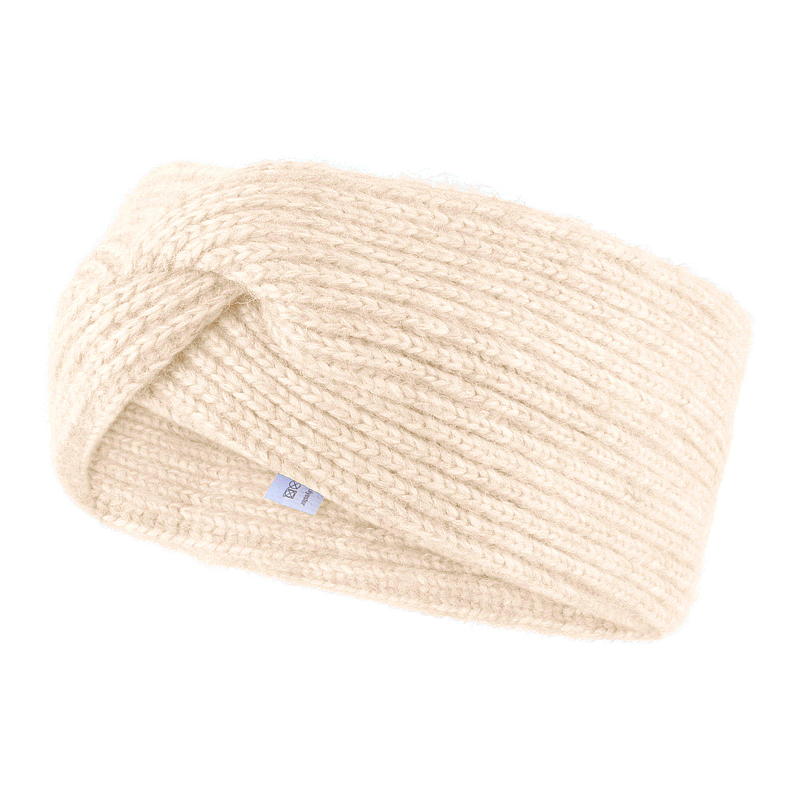 Pannband i off-white, mohair-look