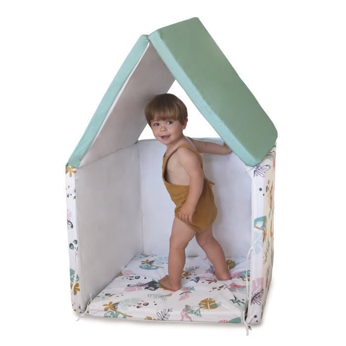 TINEO Maxi Jungle Buddies 5-in-1 Smart-Spielmatte – Verstellbar – Abnehmbarer Bezug – 180 x 200 cm – Neue Kollektion