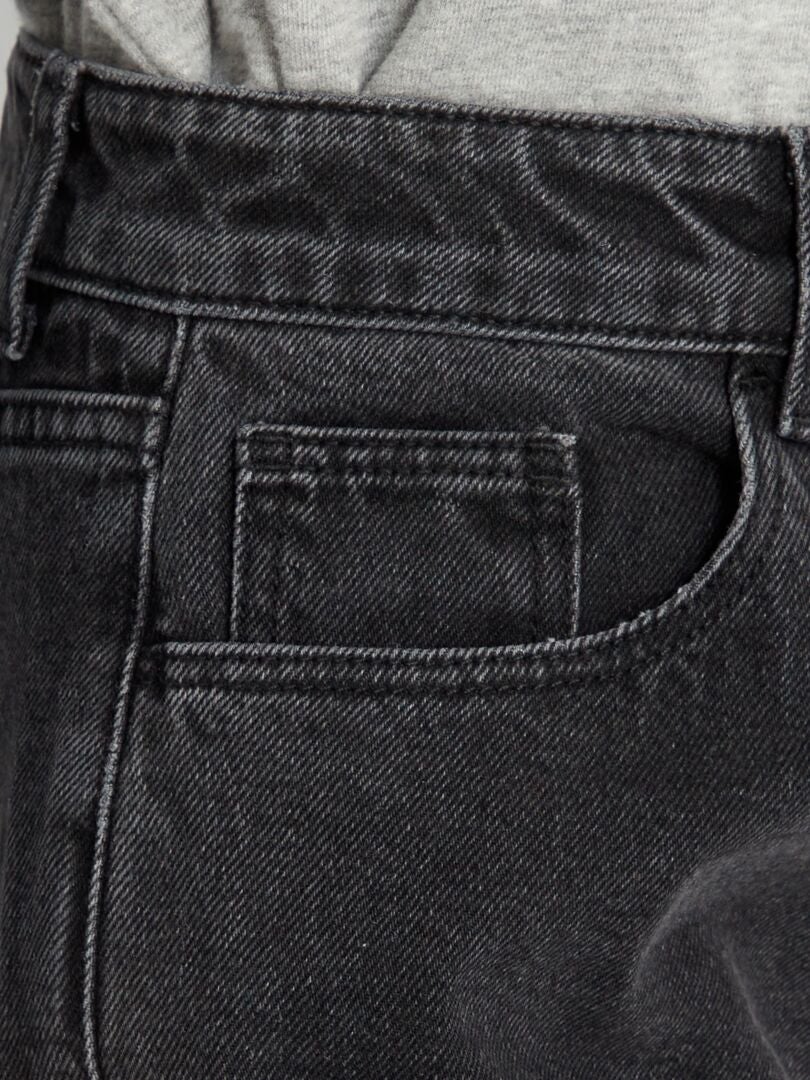 Pantalones vaqueros de pierna ancha - 32L - NEGRO