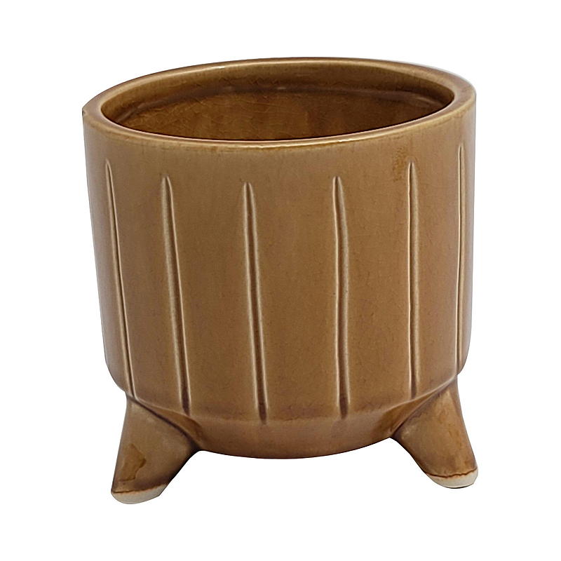 Maceta de cerámica Rina de 12,5 x 12 cm con patas