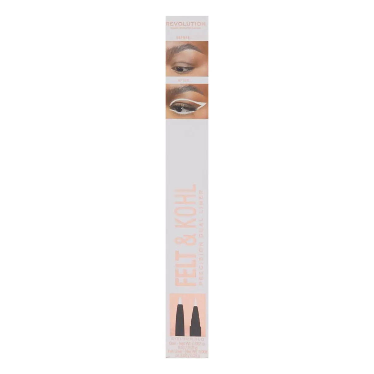 MAKEUP REVOLUTION Felt & Kohl Eyeliner White 0,16g