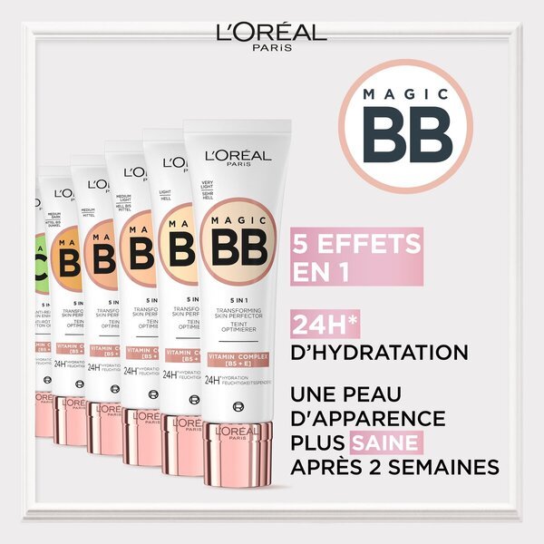 L'Oréal Paris Magic BB korektor pre transformáciu pleti 5 v 1, stredne ľahký, 30 ml