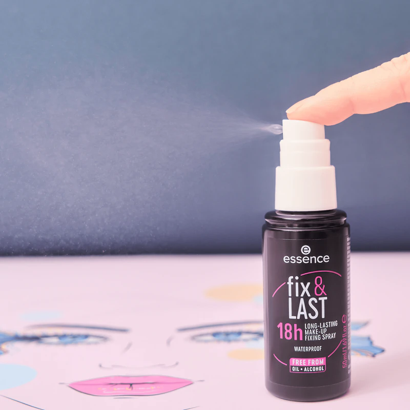 spray fixador de maquiagem essence Fix & LAST 18h