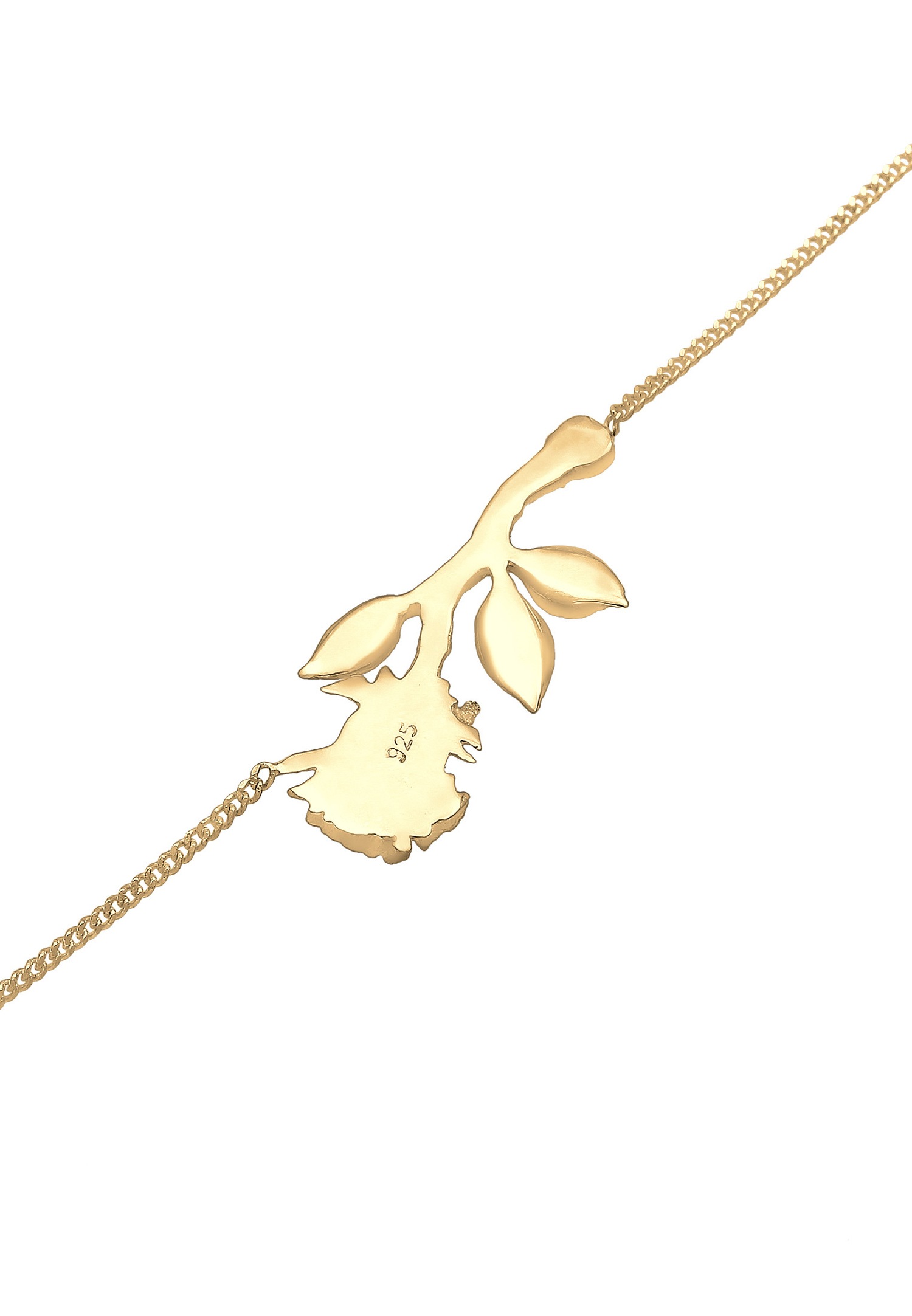 Elli Pendentifs Rose Amour Bracelet Femme - (925/1000) Argent