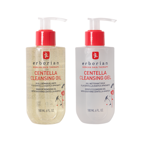 Duo nettoyant coréen double action — huile et gel nettoyant