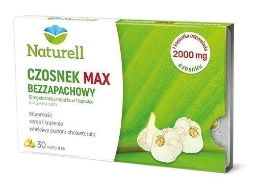 Naturell Czosnek Max Bezzapachowy, Kapsułki