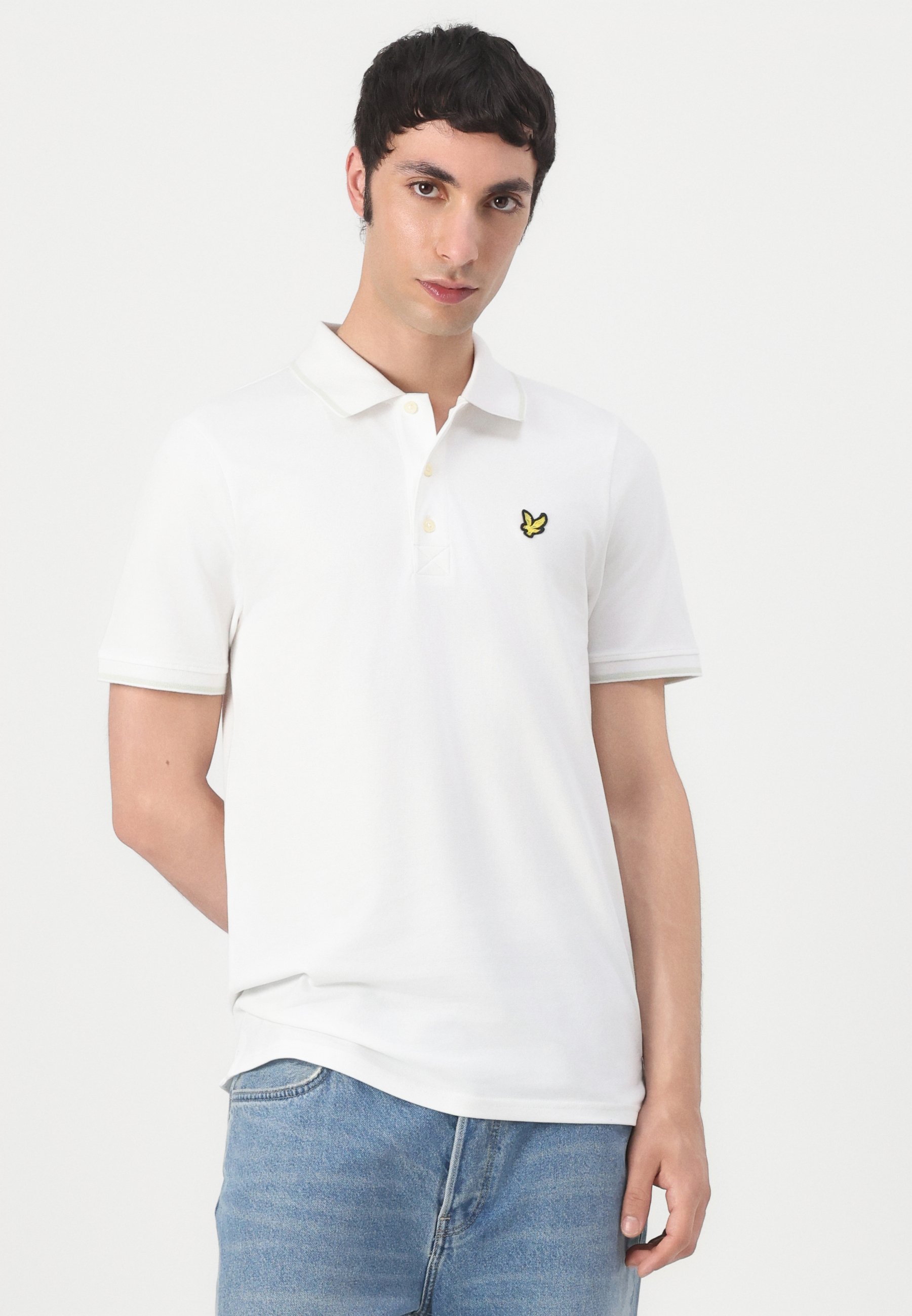 TIPPED - Poloskjorter - white/soft matchaLyle & Scott