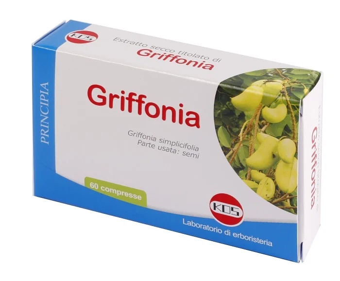 KOS Principia Griffonia Trockenextrakt Nahrungsergänzungsmittel zur Hungerkontrolle 60 Tabletten