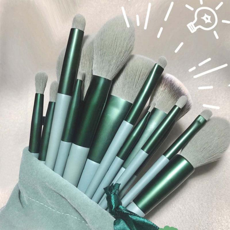 Ensemble de 13 pinceaux de maquillage pour femmes : poudre, fard à paupières, fond de teint, blush, outils de maquillage beauté