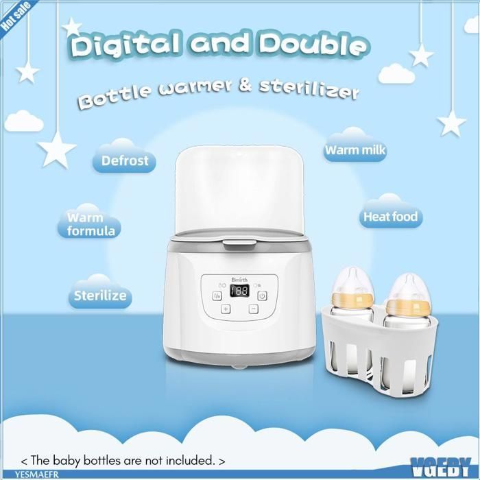 Esterilizador de biberones Ashata Bimirth S0117E, calientabiberones 4 en 1, esterilizador a vapor para el cuidado del bebé, enchufe europeo.