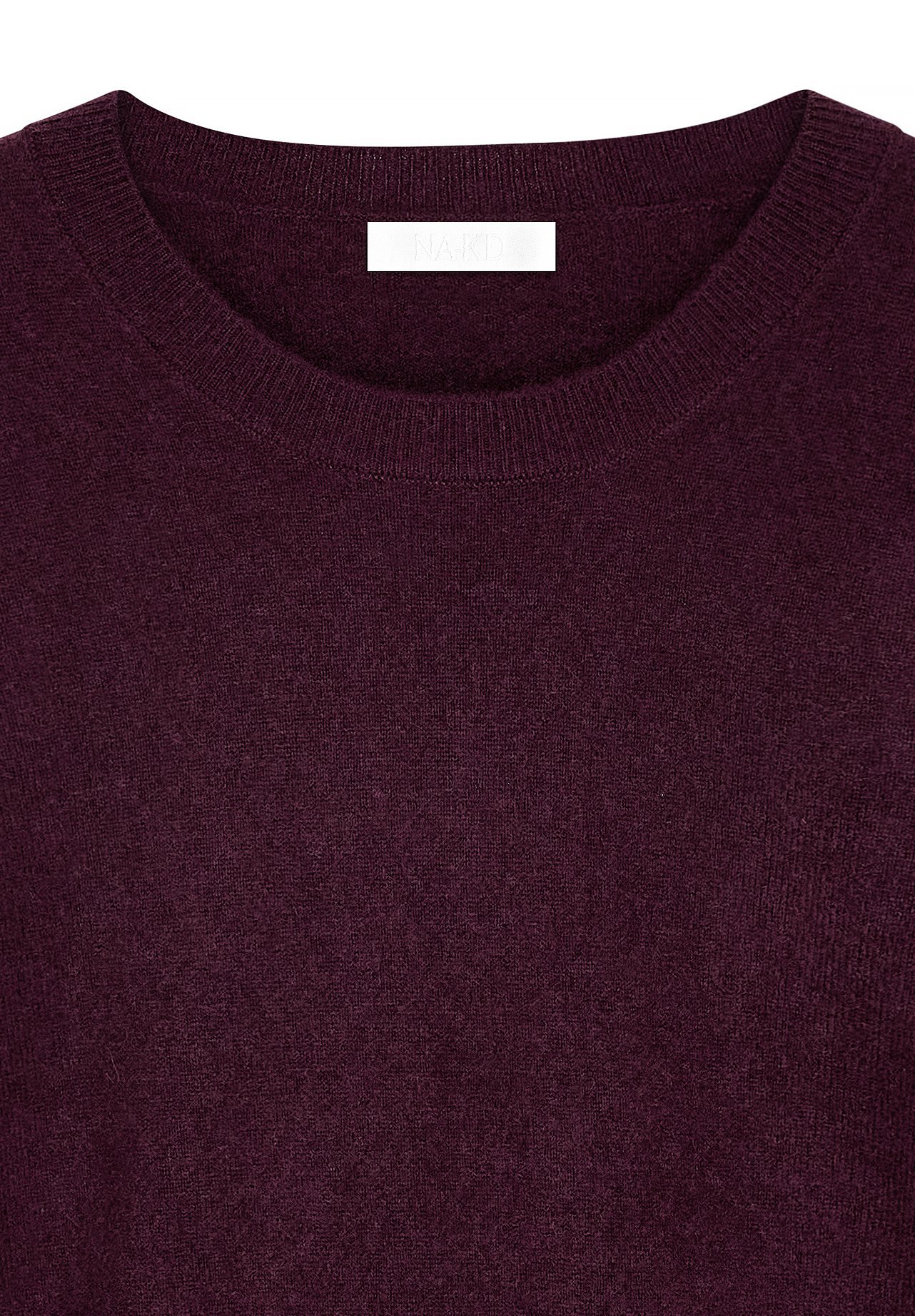 Pull NA-KD à col rond - prune