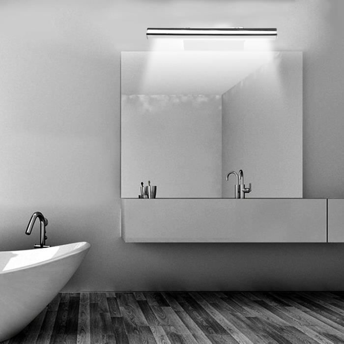Aplique de baño con espejo - ONEVER - 5050SMD - 21 LEDs - Acero inoxidable - 5W
