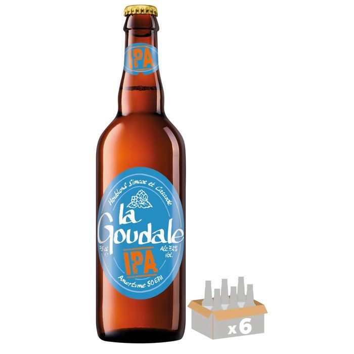 La Goudale - Cerveza IPA - 6 botellas x 75 cl