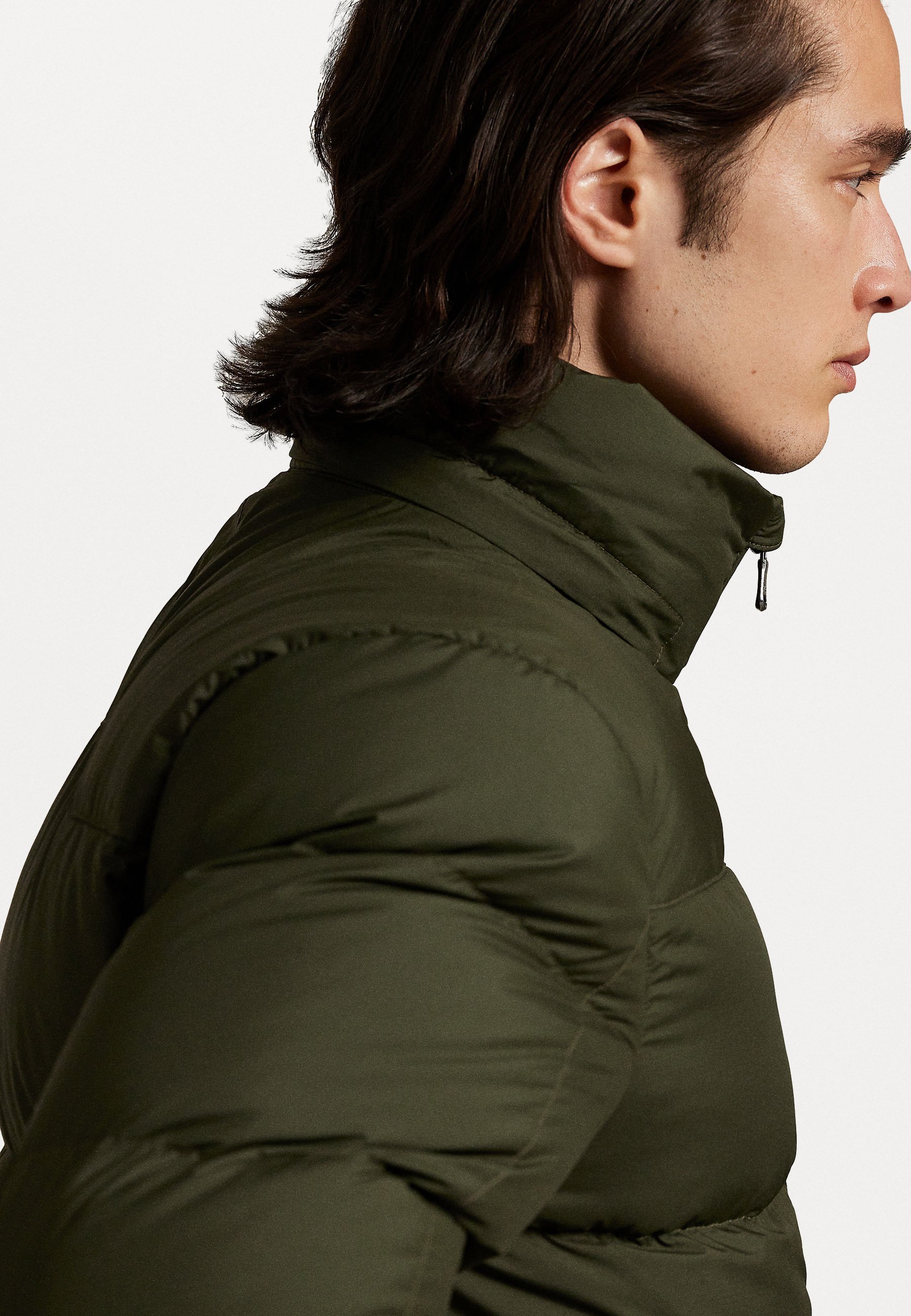 Polo Ralph Lauren THE GORHAM DOWN JACKET - Pehelykabát - olivazöld