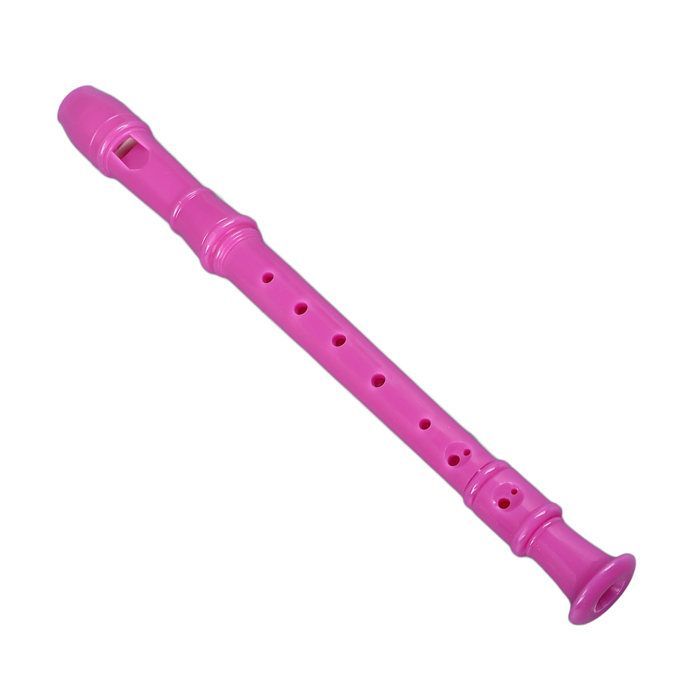 Mxzzand Sopranblockflöte, Aufnahmeinstrument, 8-Loch-Triple-Flöte mit absteigender Tonhöhe, ABS Music Klarinette, Rosenrot