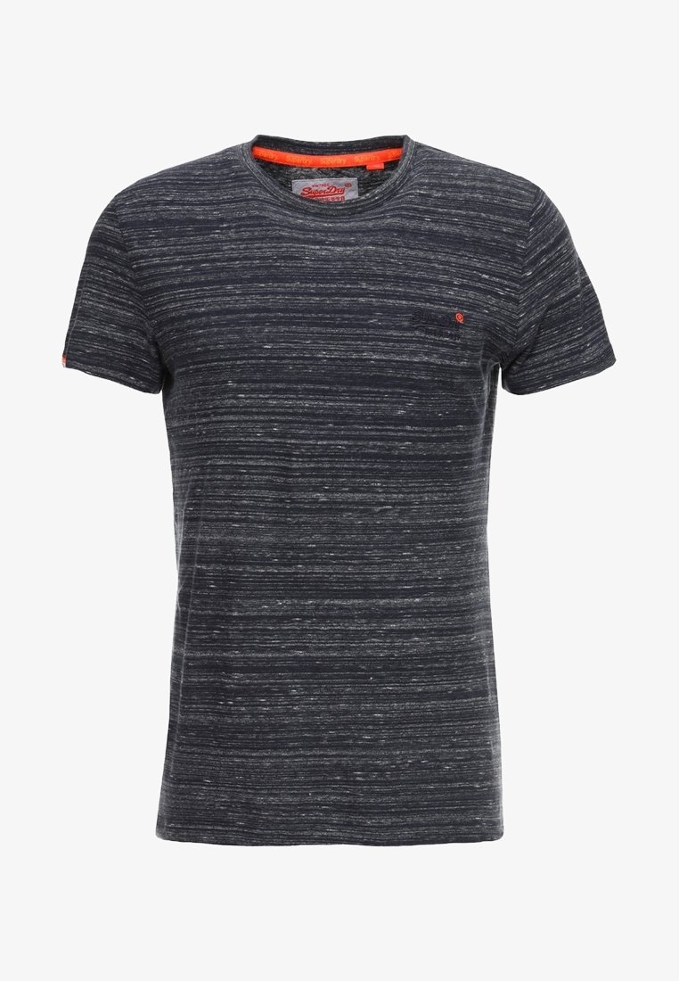 Superdry & Co Print-T-Shirt – meliertes Dunkelblau