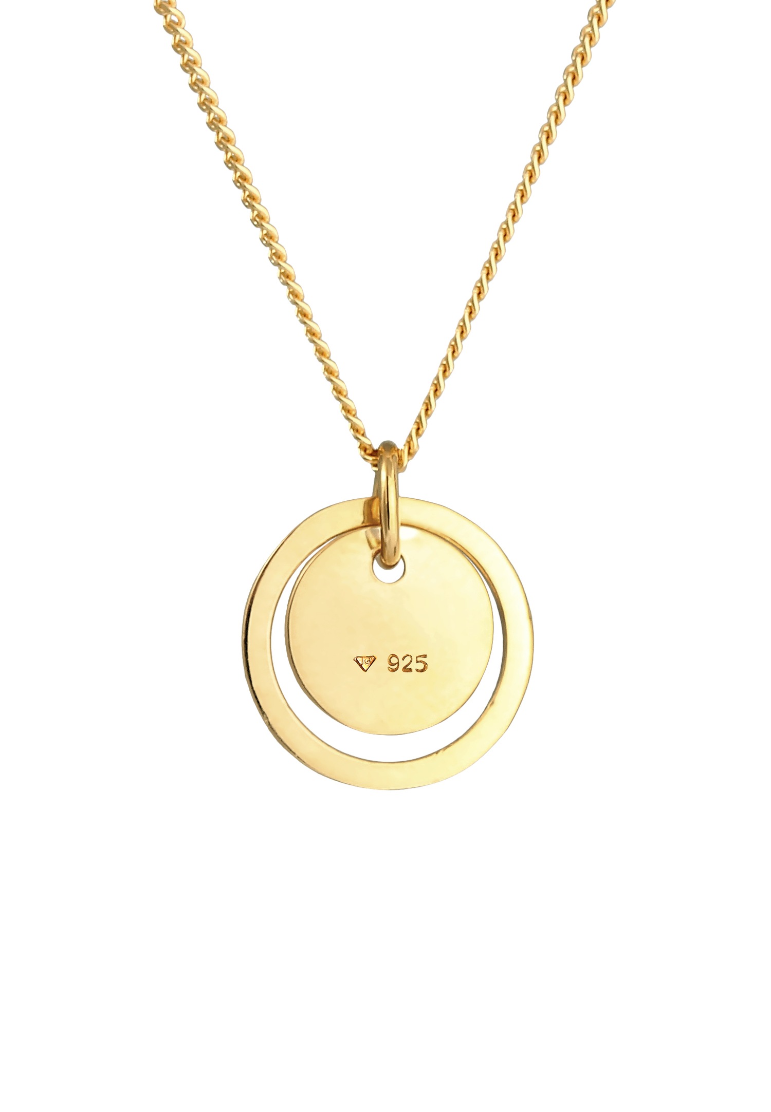 Elli Pendentif Cercle des Dames Geo Trend Matt Basic en argent sterling 925