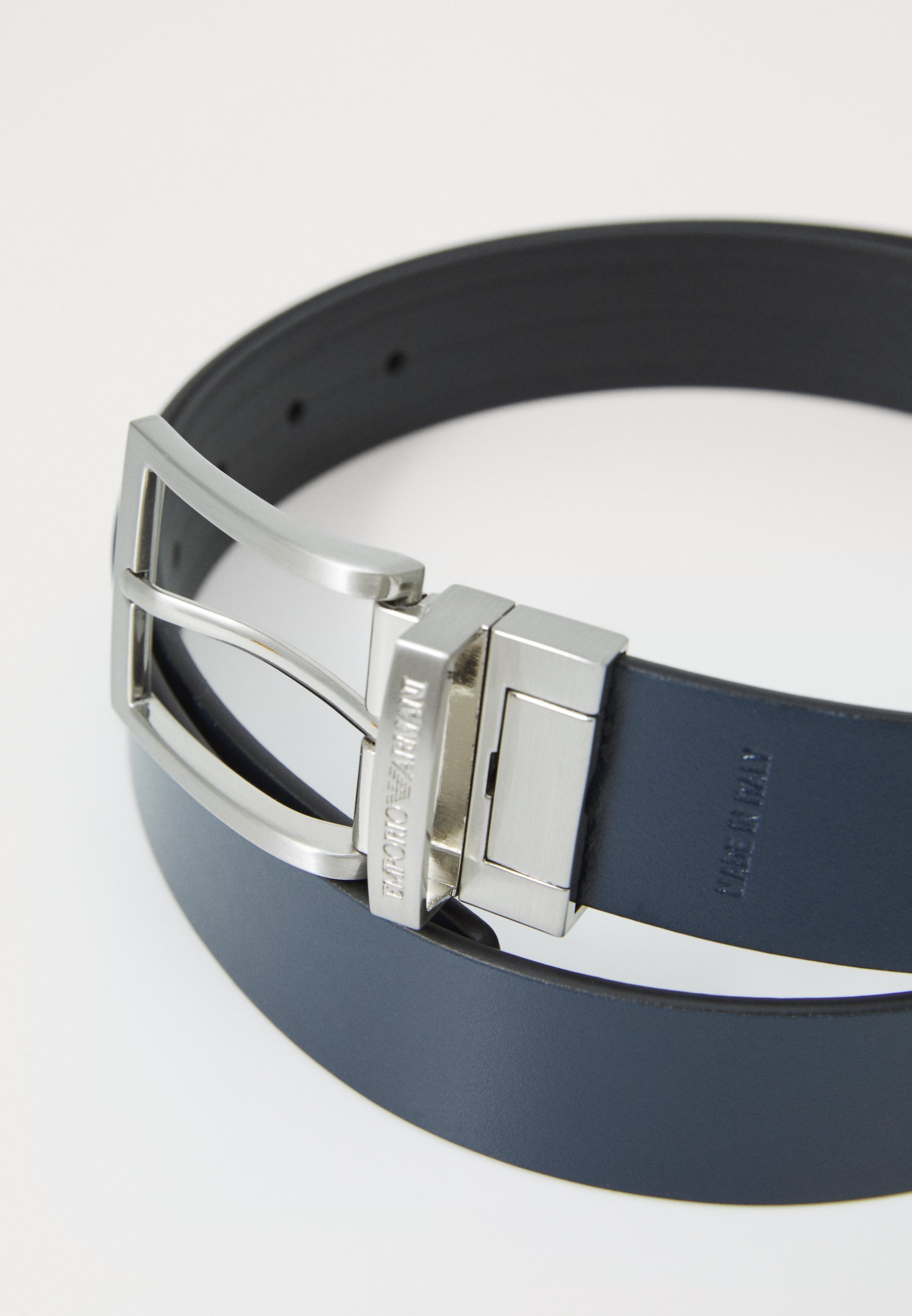 Emporio Armani TONGUE BELT UNISEX - Riem - nero/blu