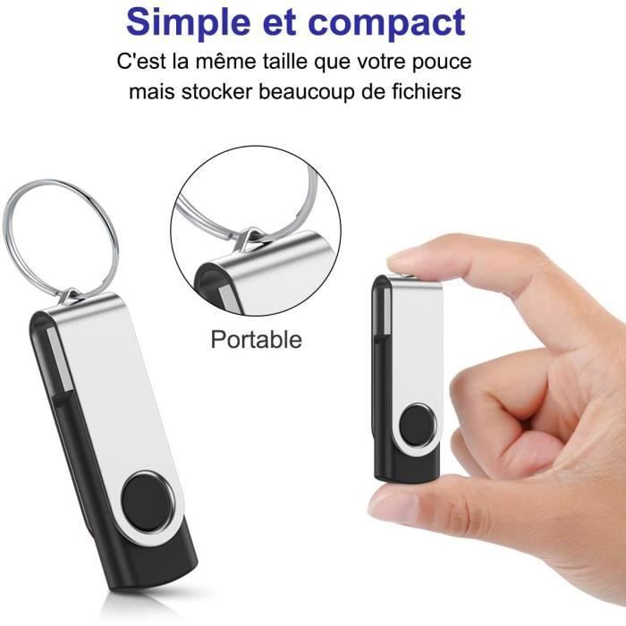USB 2.0 Flash Drive - BLACK - 128GB - Rotating Disk Memory Stick