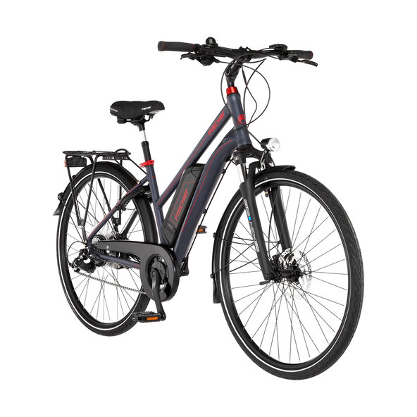 Bicicletă electrică de drumeție VIATOR 1.0 pentru femei 422, înălțime cadru 44 cm