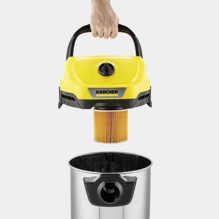 KARCHER WD 3-18 S V-17/20 Cordless Wet and Dry Vacuum Cleaner - Steel - 17 l - (without battery or charger)