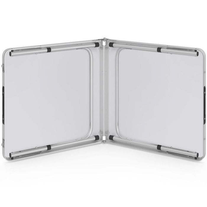 Mesa de camping plegable IDMARKET, altura regulable, 120 cm