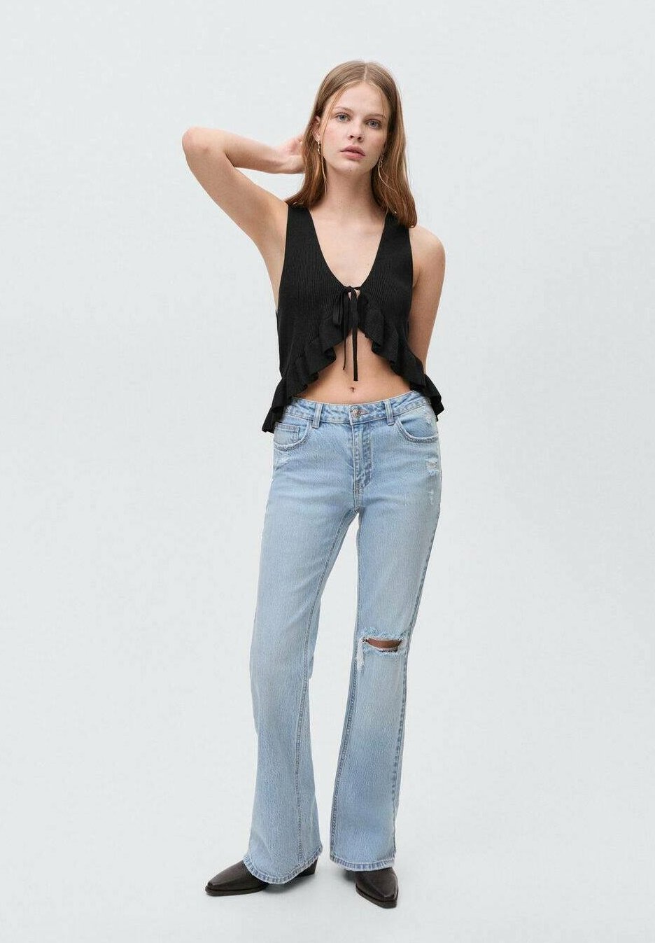 Mango Kids flared jeans - lichtblauw