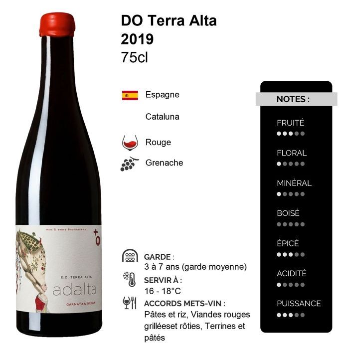 Adalta Terra Alta 2019 - Rode wijn uit Spanje (3x75cl)