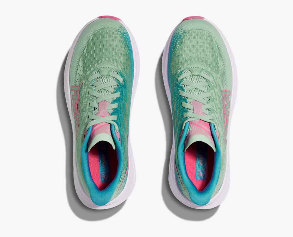 HOKA Mach 6 Jadeite / Alpine Blue
