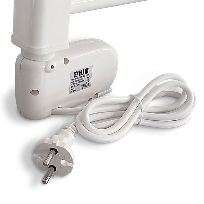 HJM Calentador de Toallas Eléctrico por Inercia en Seco, 500 W, Noor, Blanco