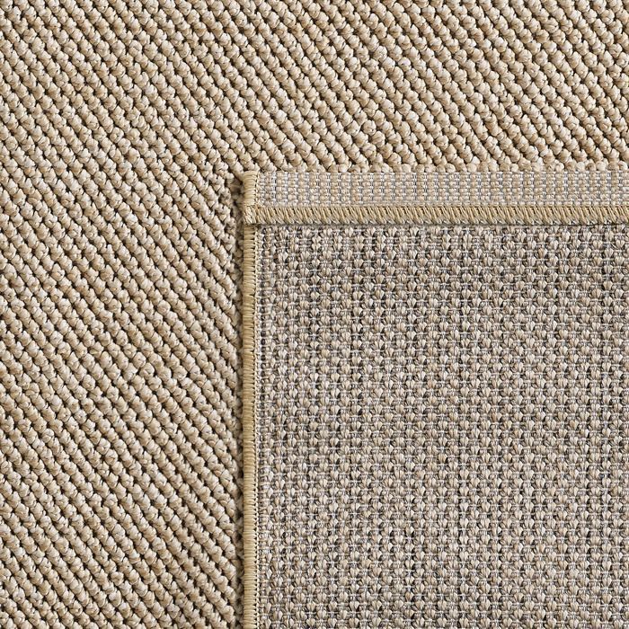 Carpetsale24 Tapis de Salon en Beige 80x150 cm tapis à boucles mélangées uni moderne tapis décoratif facile d'entretien doux