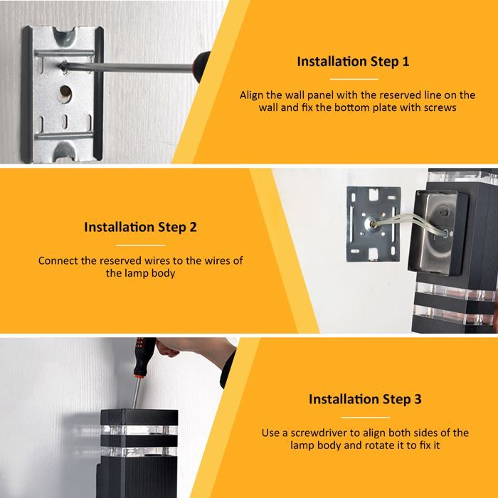 Aplique de pared LED para exteriores de 2 piezas, lámpara de pared exterior impermeable IP65, aplique de pared moderno color antracita