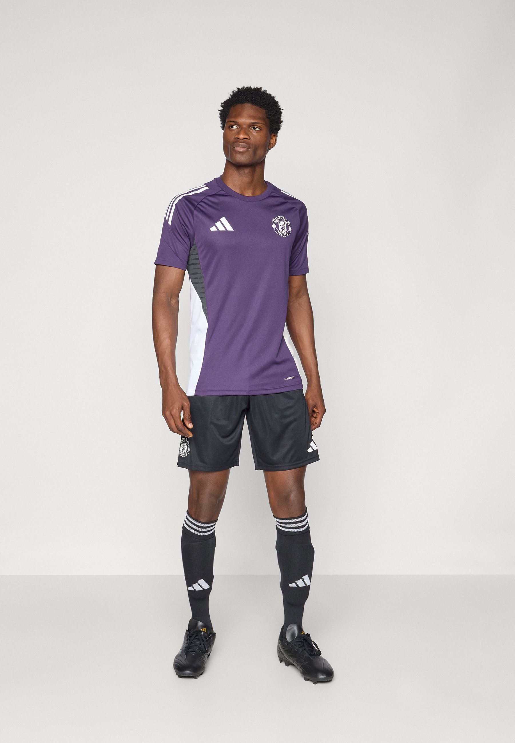 adidas Performance MANCHESTER UNITED 25/26 COMPETITION TRAINING SHIRTS - Clubkleding - aurora plum/wit/zwart