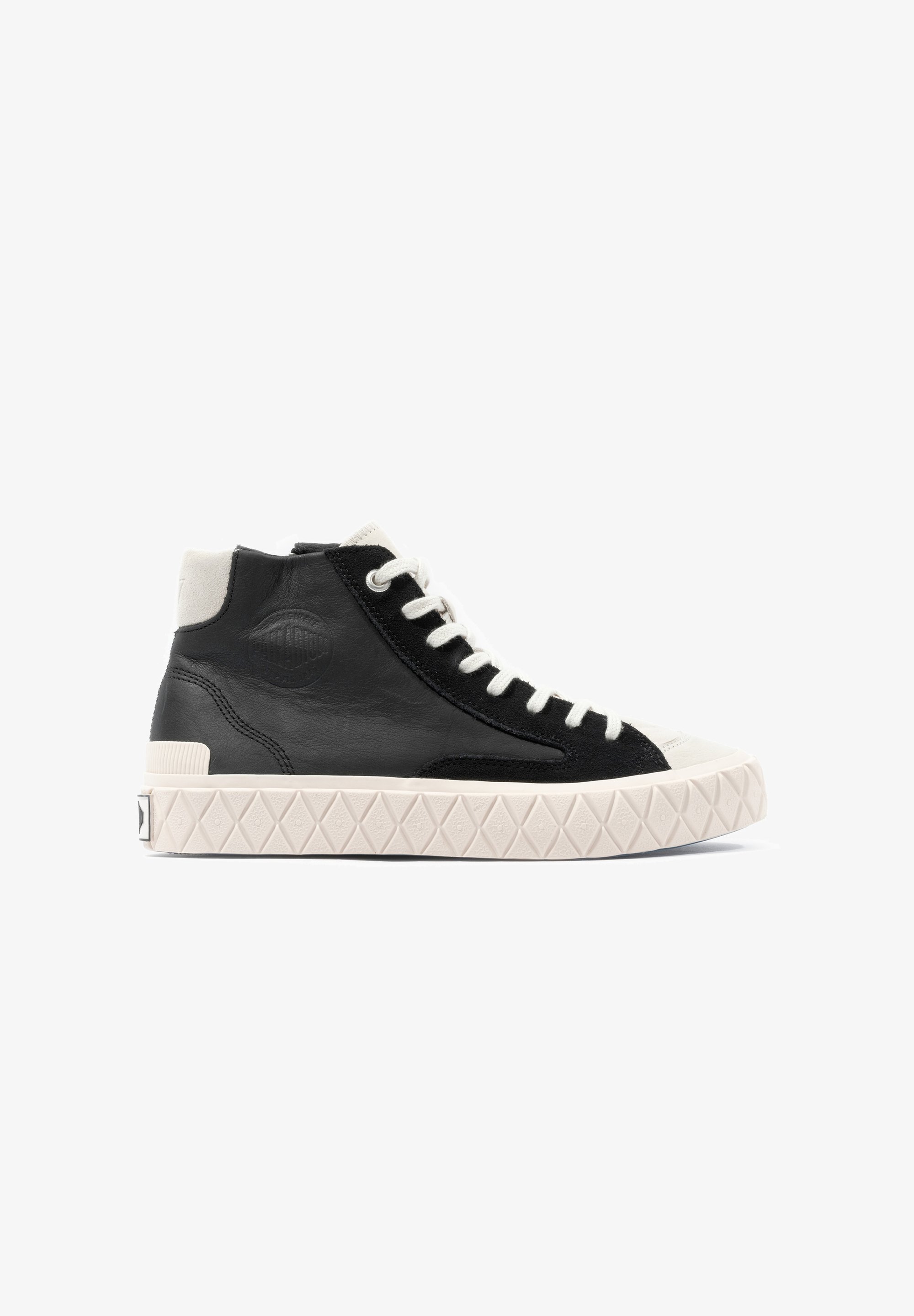 Stivaletti Palladium con plateau - nero marshmal