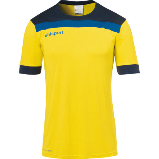 Offense 23 Shirt Shortsleeved Lima Amarillo/azul Marino Uhlsport