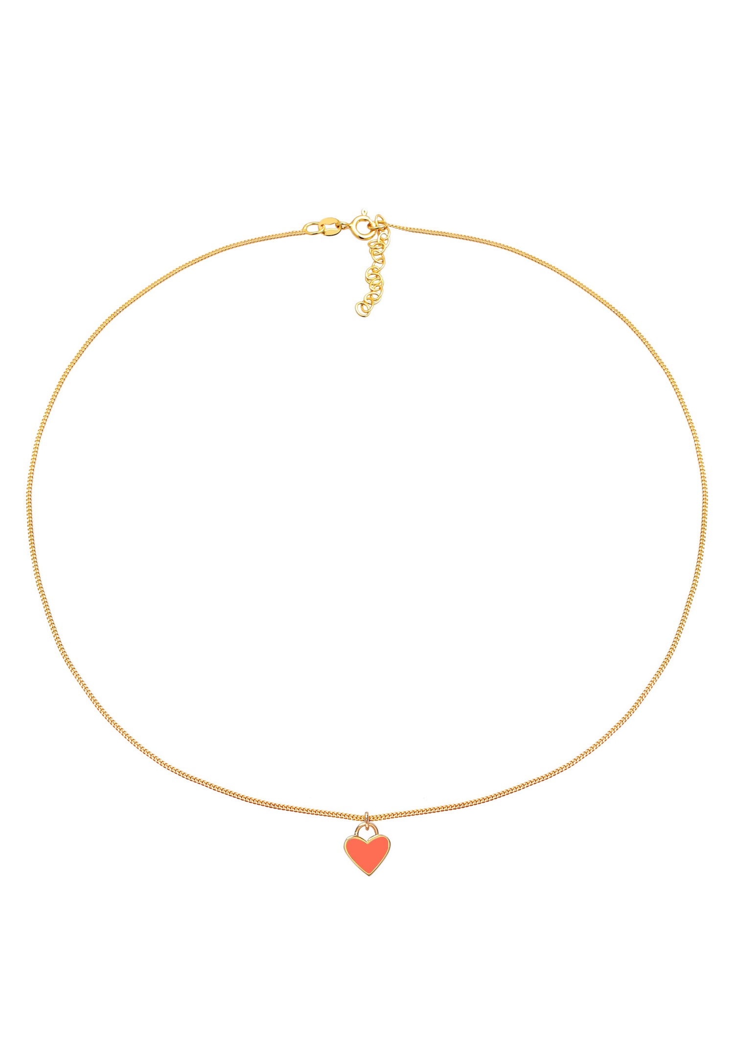 Elli Choker pendentif cœur émail