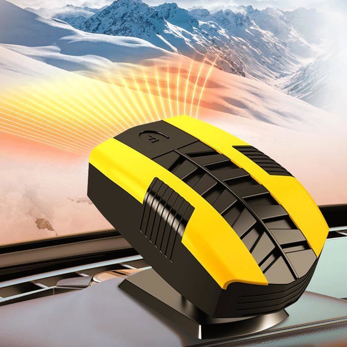 Calefactor para coche, 12V 150W, ventilador 2 en 1, rotación de 360°, desempañador de parabrisas, para coche o camión.