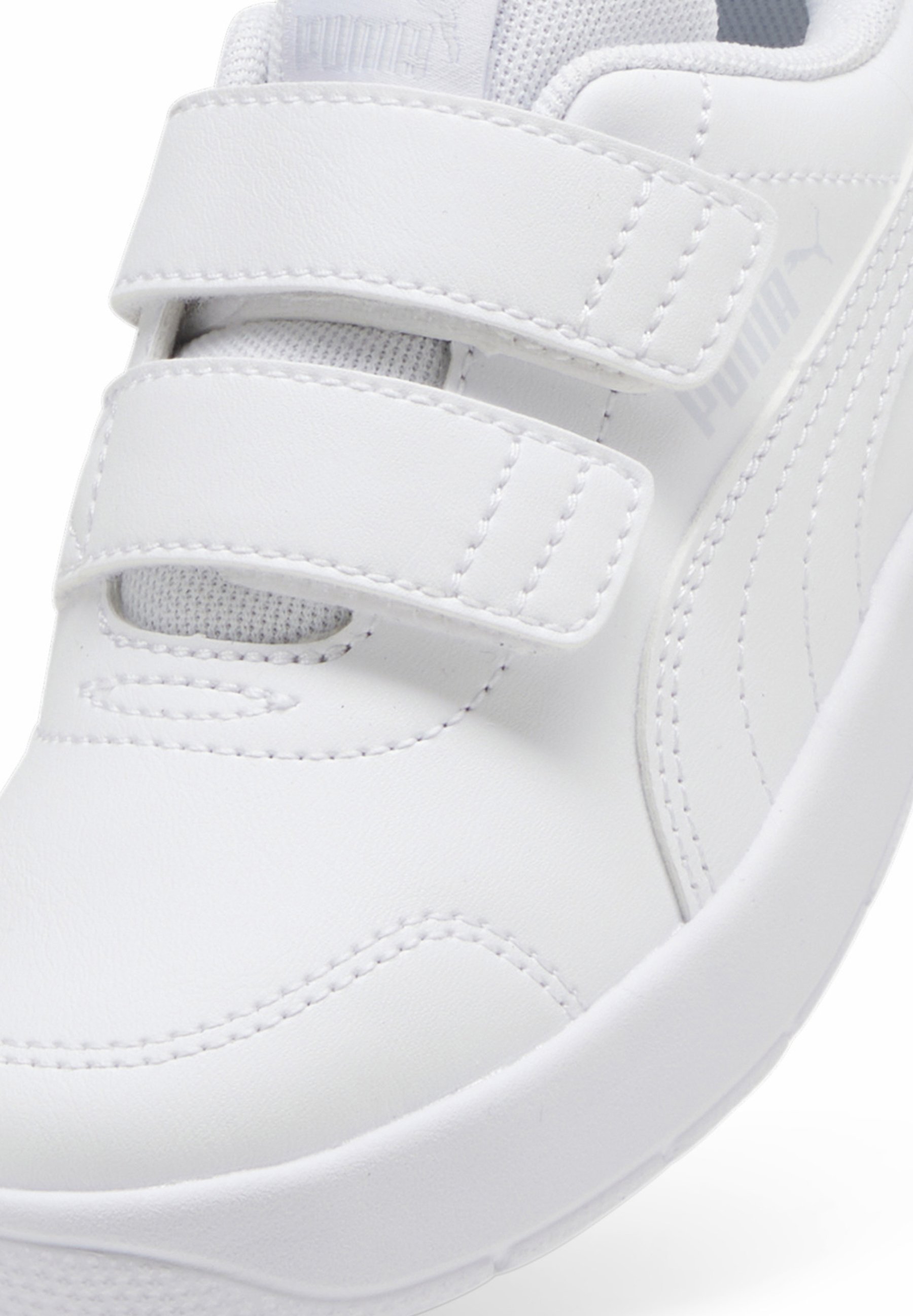 Puma COURTFLEX V3 UNISEXE - Chaussures de running sur route - blanc argenté brume