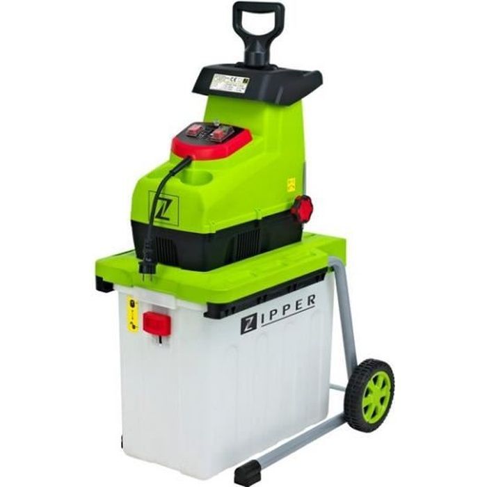 Broyeur de végétaux 2800W 60L 44mm - ZIPPER - ZI-GHAS2800