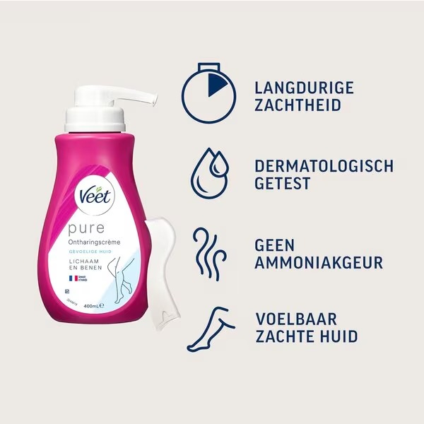 Veet Minima krema za uklanjanje dlačica za osjetljivu kožu 400ml