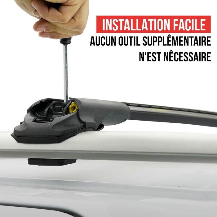 TURTLE AIR-1 Roof Bars for HYUNDAI VENUE QX 2020-2024 (SUV) Black