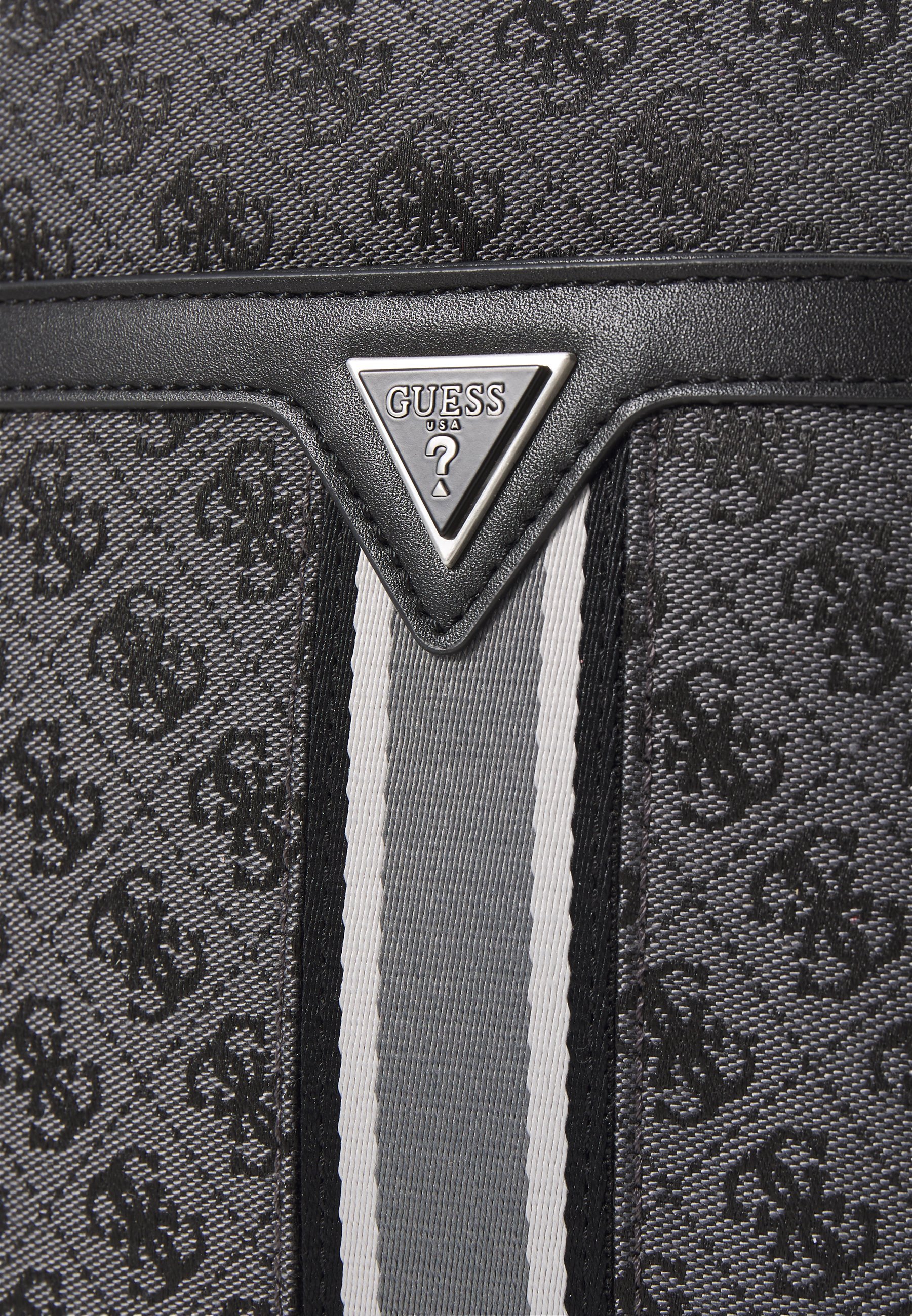 Guess MILANO CROSSBODY FLAT - Torebka typu crossbody - grafit/czarny