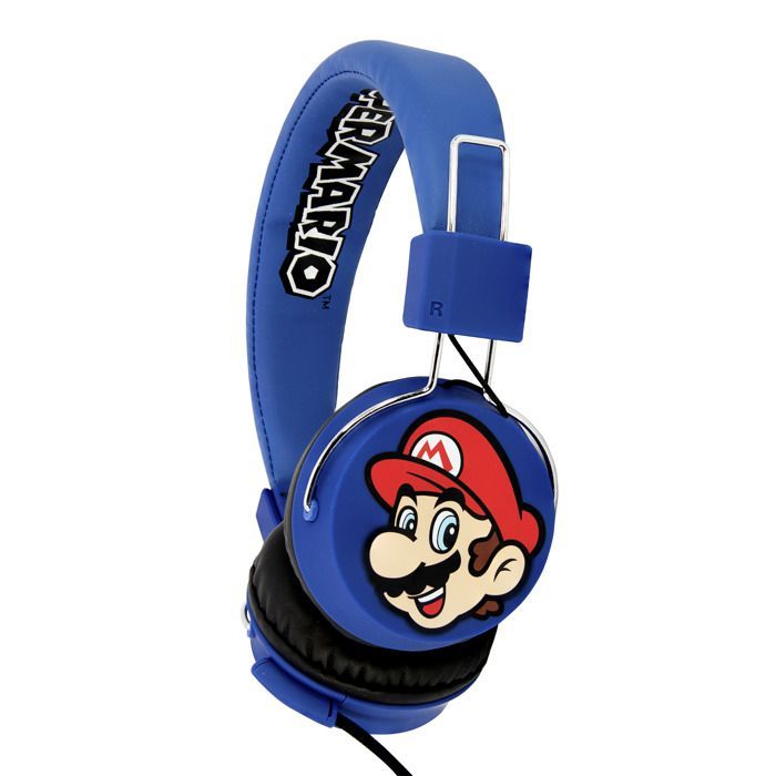 Headphones - OTL TECHNOLOGIES - Mario Luigi Premium Folding - Wired - Blue - Children's