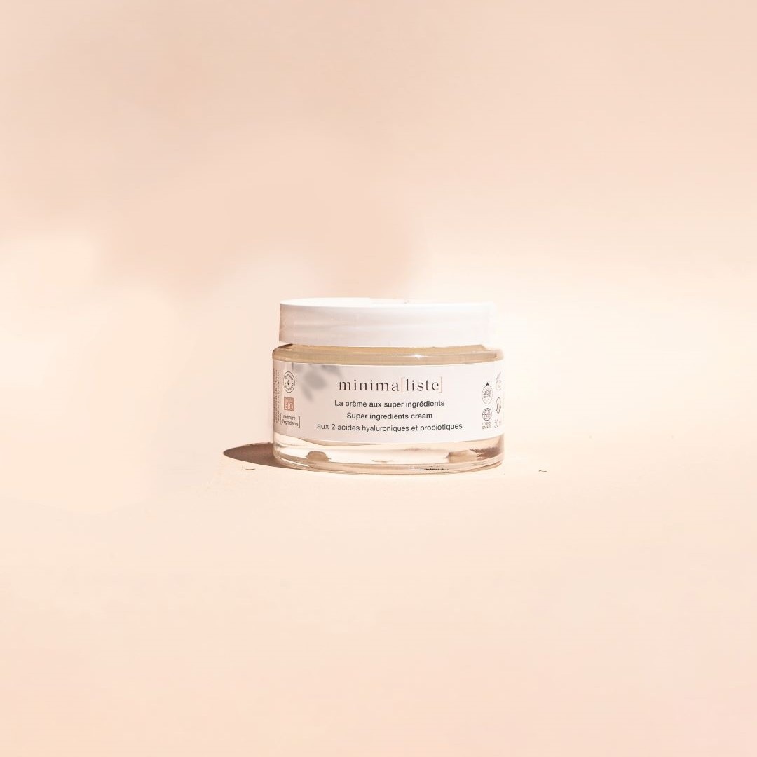 Minimaliste Crème aux super ingrédients aux deux acides hyaluronique et probiotiques
