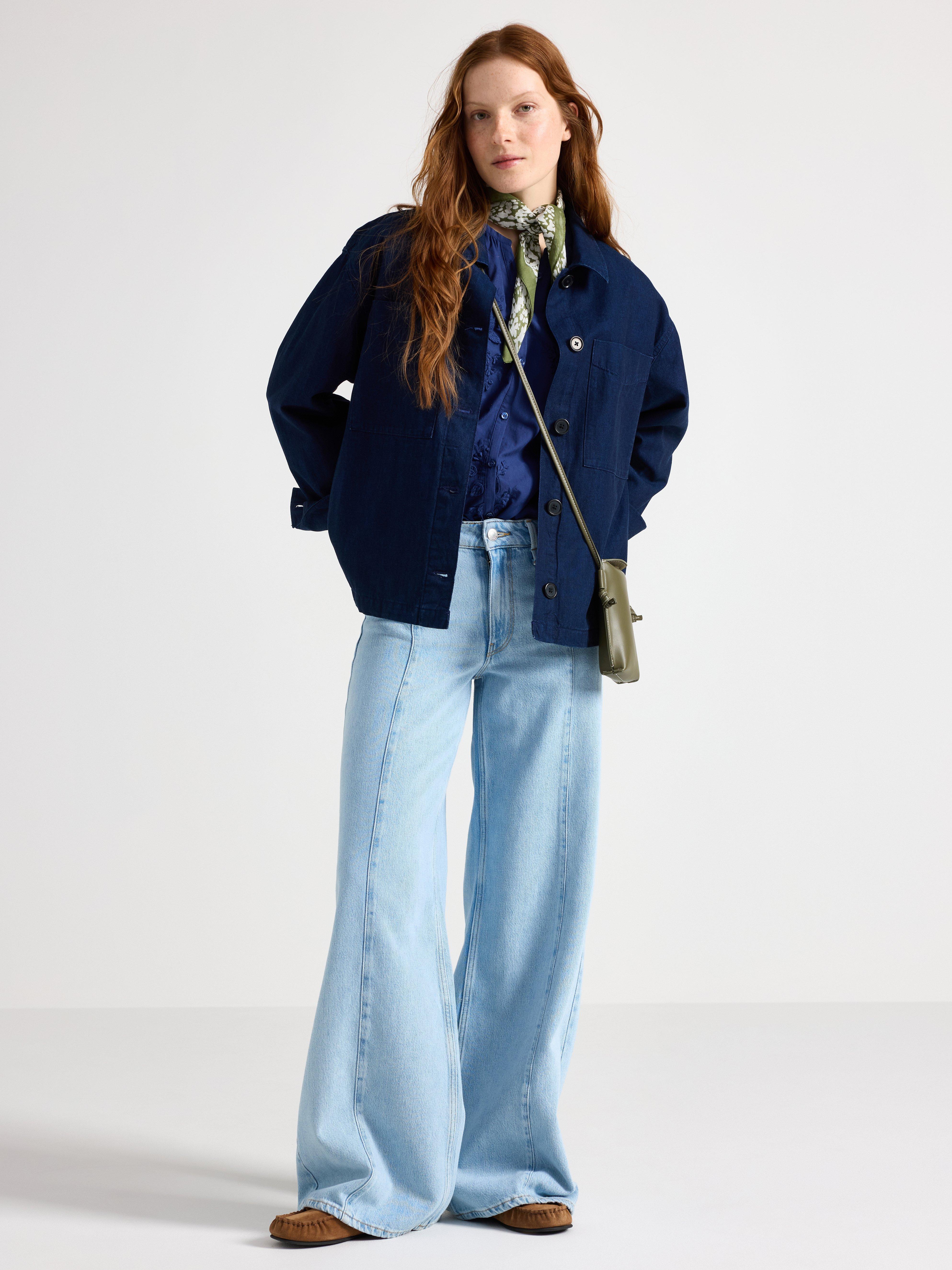 Camicia in denim blu