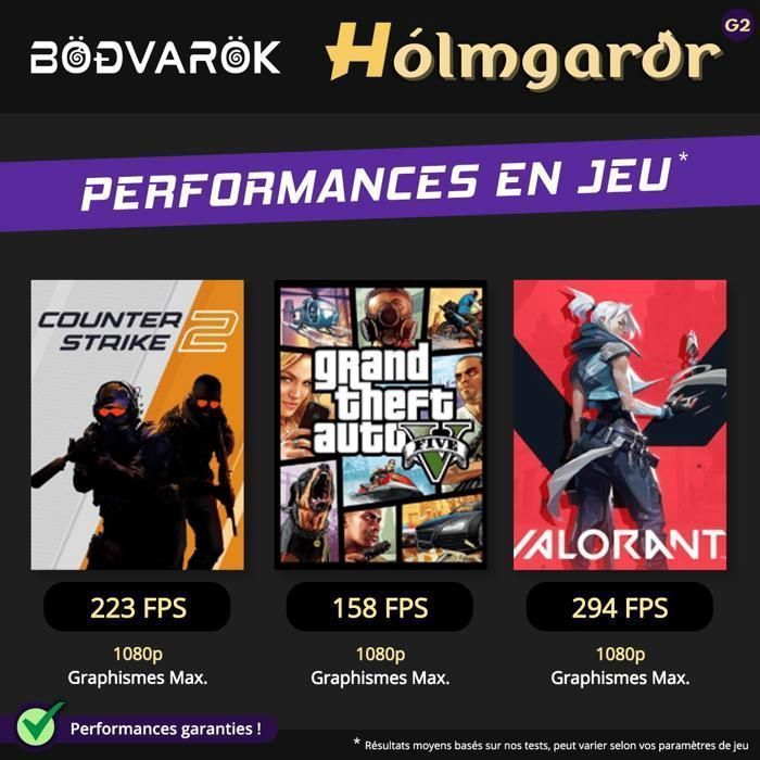 Bodvarok Gaming-PC (Festinstallation) – Nvidia RTX 5060 – Intel Core i5 12400F – 16 GB DDR4 RAM – 1 TB NVMe SSD – Windows 11 + WLAN