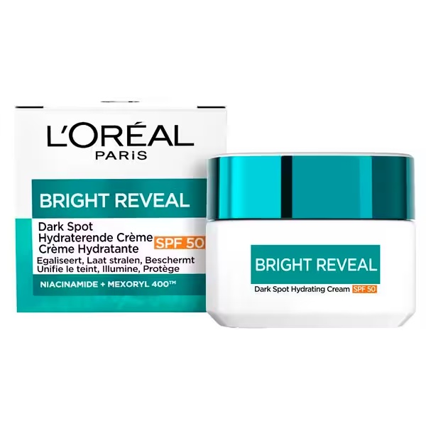 L'Oréal Paris Bright Reveal vlažilna krema za temne madeže SPF50, 50 ml, za vse tipe kože