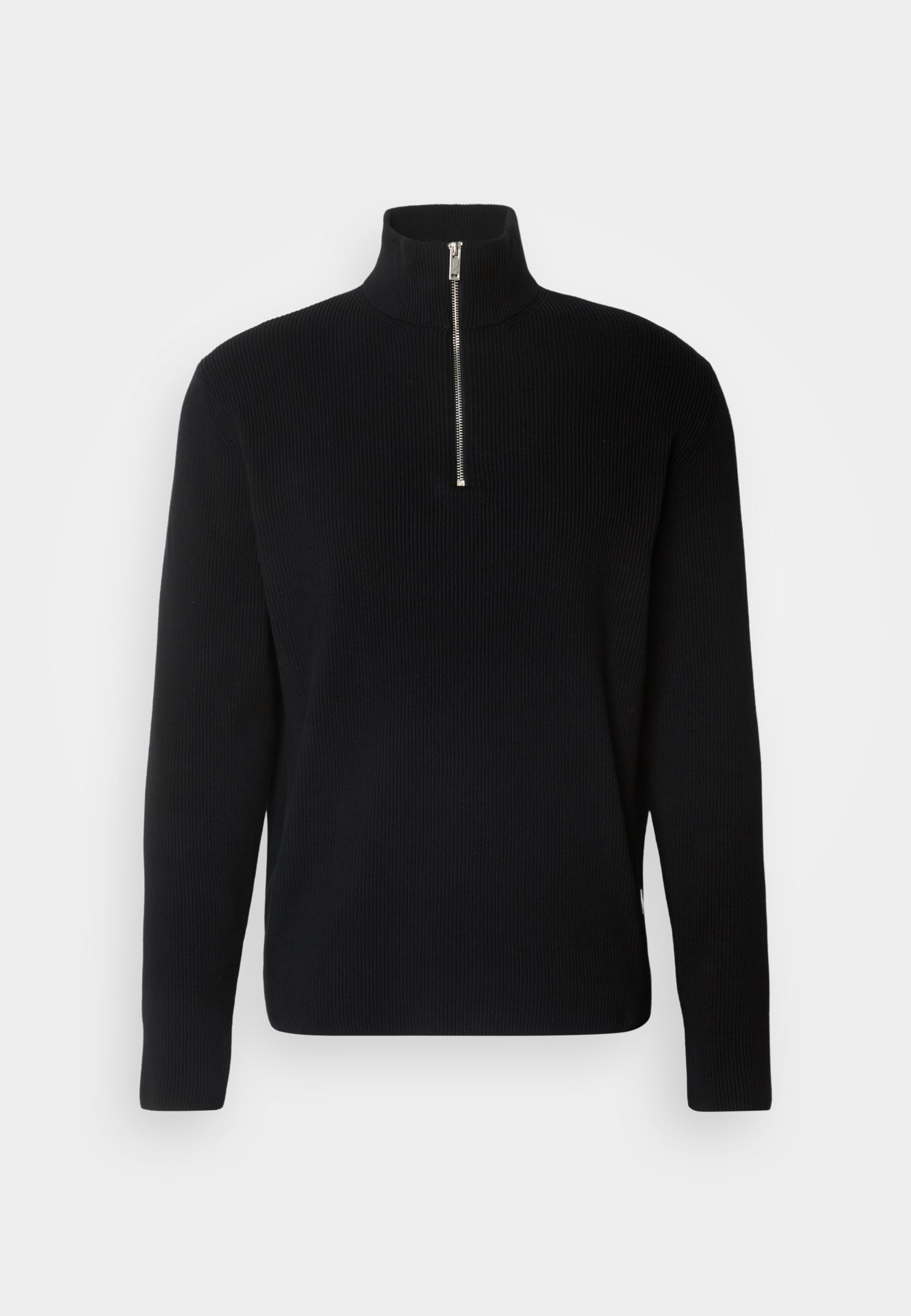 Lindbergh Džemperis ar pusrāvējslēdzēju - melns
